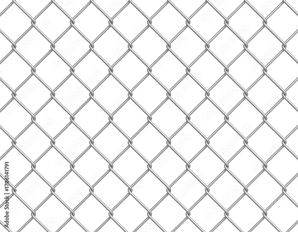 Fototapeta premium Seamless chain-link fence pattern