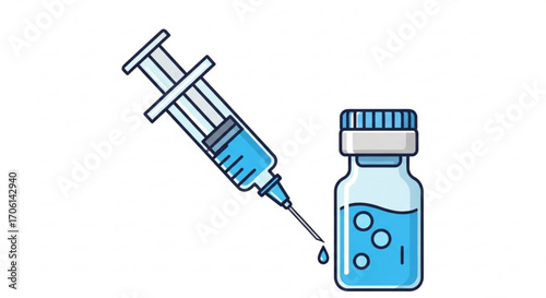 vector illustration of a pen and graph