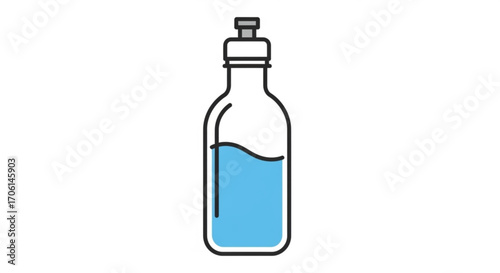 wine bottle vector illustration