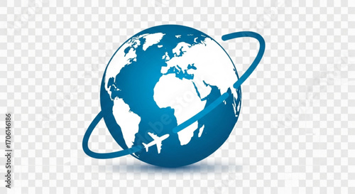globe in the form of heart