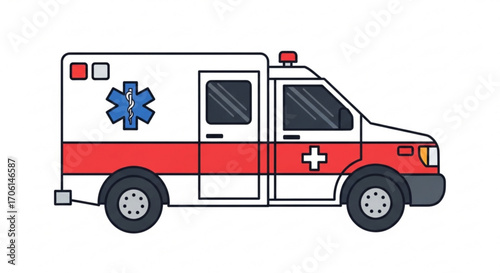 ambulance car vector illustration