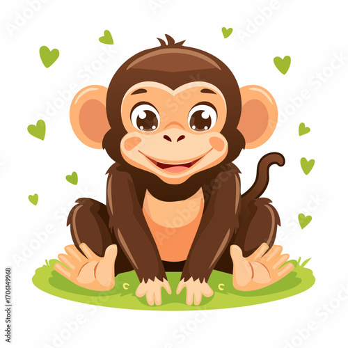 Niedlicher Chimpanse