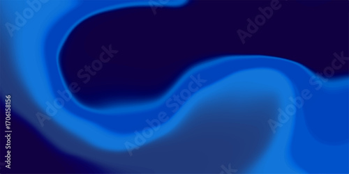 Abstract blue and dark blue gradient background with dynamic wavy light. Modern blue colorful abstract background with geometric shapes. Abstract blue color wave background. 