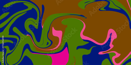 Abstract colorful background with waves, Abstract stripe colorful marble liquid texture, Liquify Abstract Pattern with Black. Solid liquid waves. Acrylic painting with colorful shiny gradient Design. 