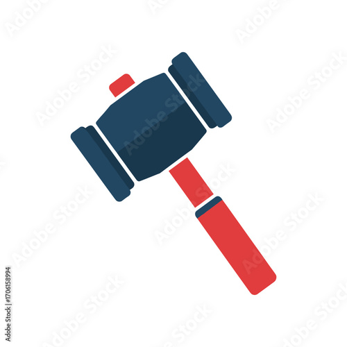 A colorful gavel resting on a flat surface, symbolizing justice and legal proceedings