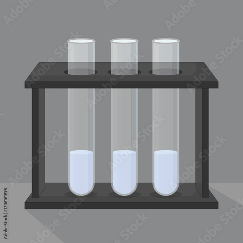 TEST TUBE WITH STAND.eps