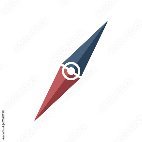 A stylized compass icon representing navigation and exploration, set against a clean background