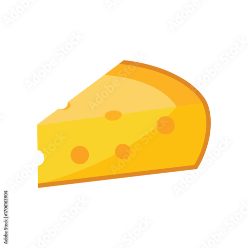A vibrant wedge of cheese with a smooth texture, showcasing its rich yellow color against a clean background, ideal for culinary use