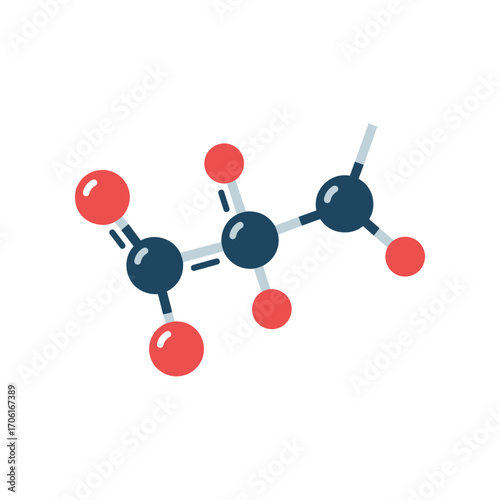 Colorful molecular structure illustration depicting chemical bonds in a scientific context