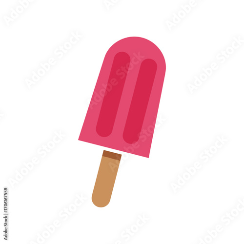 Colorful popsicle on a sunny day with a blurred park background, evoking summer fun