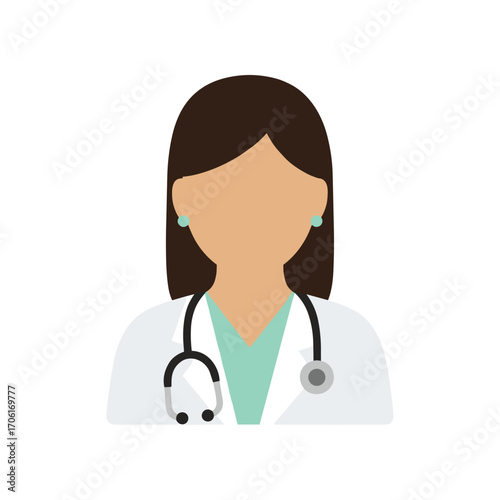 Medical professional in a lab coat with a stethoscope, symbolizing healthcare and support