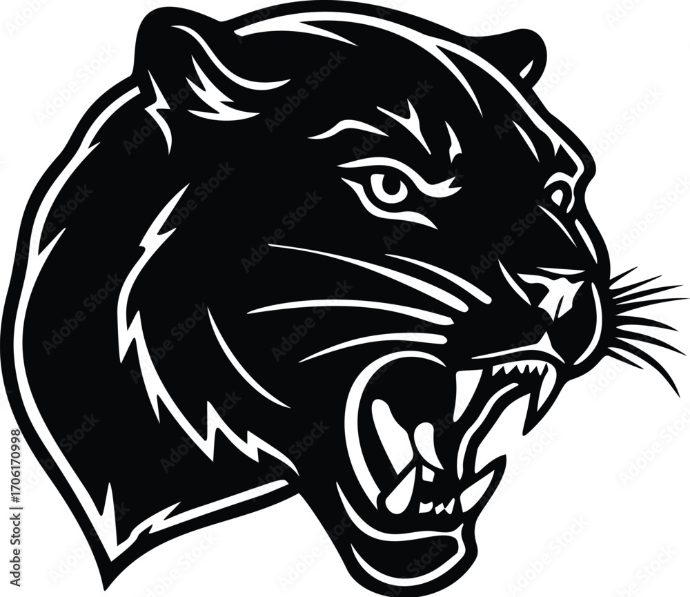 Obraz premium Black Lion Logo