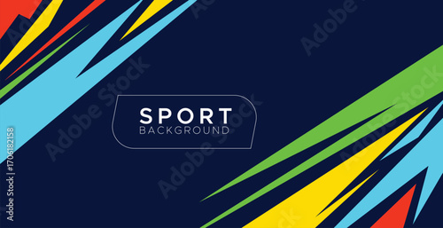 Vector Colorful sport dynamic power background