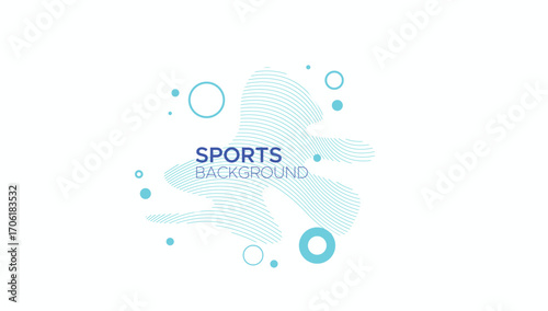 Form sports dynamic waves and blue light line background. vector illustration