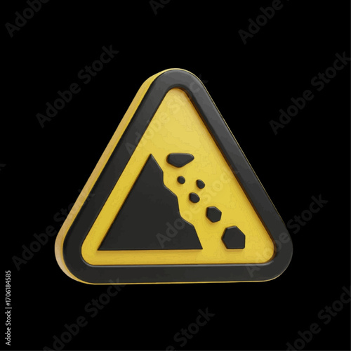Warning Falling Rocks - Be Aware and Stay Safe on the Road
