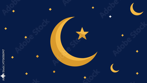 moon and stars