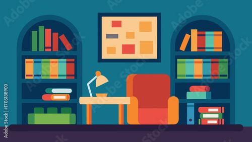 vector illustration of a living room