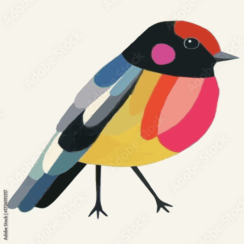 bird on a branch illustration