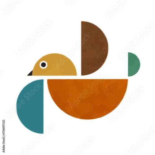 illustration of a bird in a nest