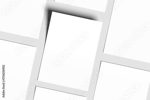 Mockup displaying multiple A4-sized flyers arranged in a grid pattern.