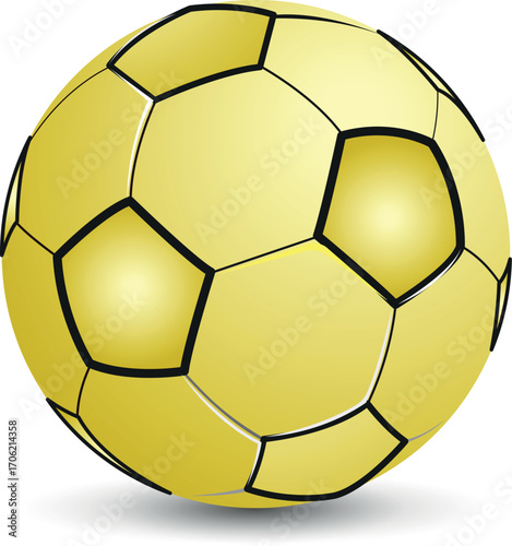 soccer ball, Football isolated on white Background, leather soccer ball, Soccer ball illustration for the web 