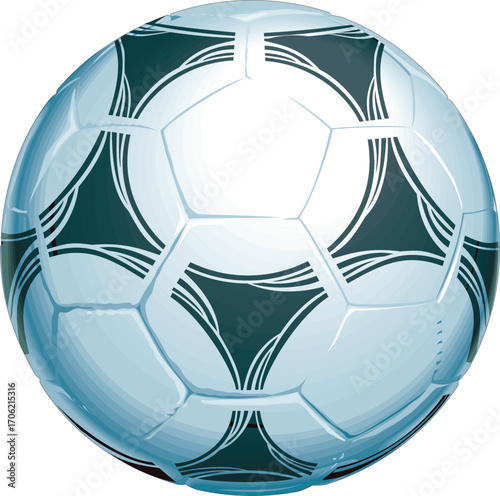 soccer ball, Football isolated on white Background, leather soccer ball, Soccer ball illustration for the web 
