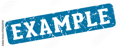 example rectangular sign. example stamp
