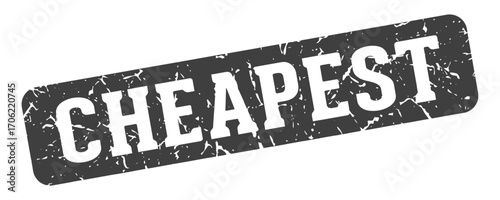 cheapest rectangular sign. cheapest stamp