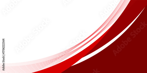 Modern red banner background. Graphic design banner pattern background template with dynamic wave shapes. eps10