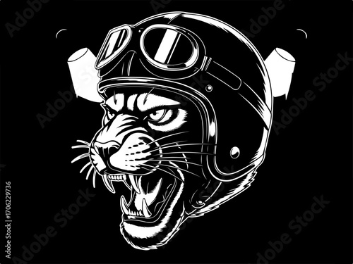 "Skulls and Fierce Animal Heads with Helmets and Cigars"