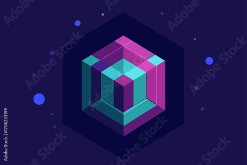 abstract background with cubes