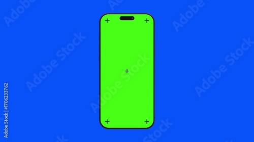 up X rotation deep blue phone