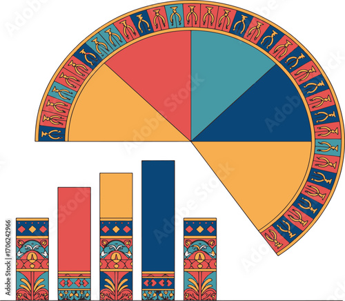 Vector set of info-graphic illustration