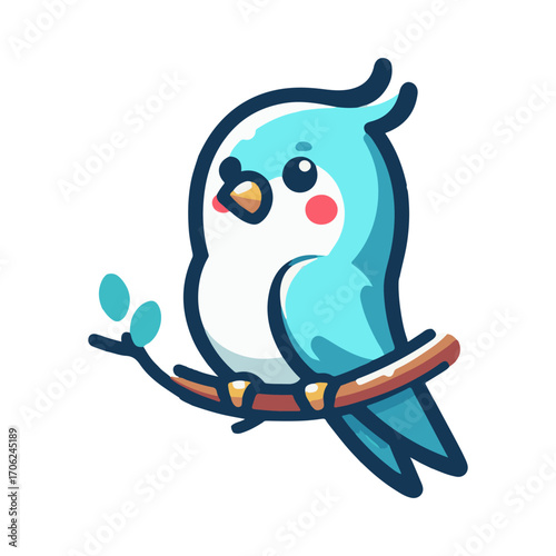 
lovebird illustration design