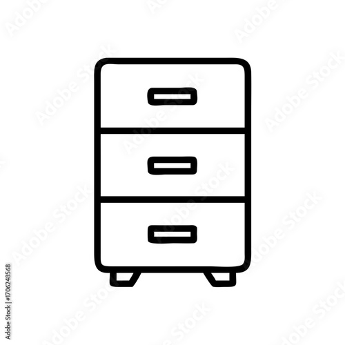 Clean outline illustration of a presentation screen on a portable tripod stand, ideal for learning and corporate events
