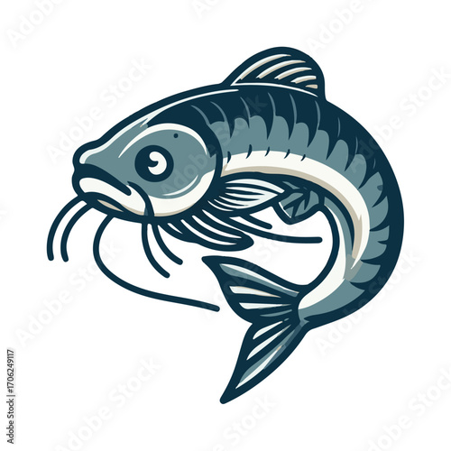 
catfish illustration design