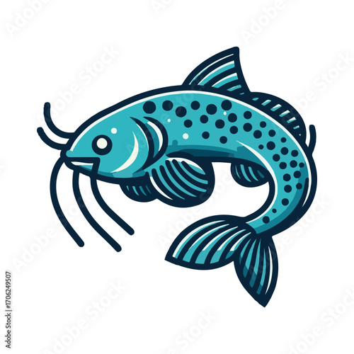 
catfish illustration design