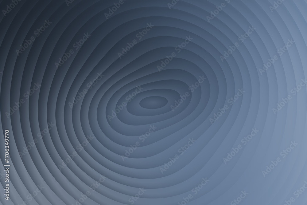 Fototapeta premium Abstract topographic contour lines map in dark blue color, concentric shapes background illustration