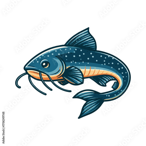
catfish illustration design