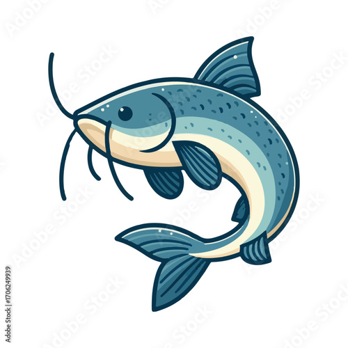 
catfish illustration design