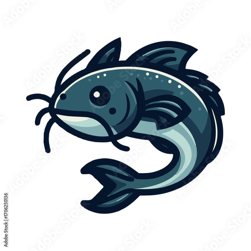
catfish illustration design