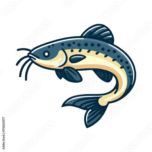 
catfish illustration design