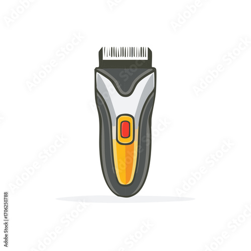 Electric Hair Clipper Illustration Stylish Grooming Tool Device Haircut Accessory Equipment For Professional Personal Hygiene Routine