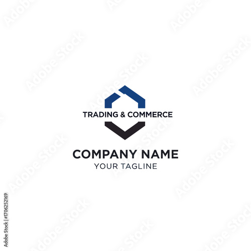 Free Download Simple and modern logo design featuring geometric shapes and text for a business. - GFXLoad