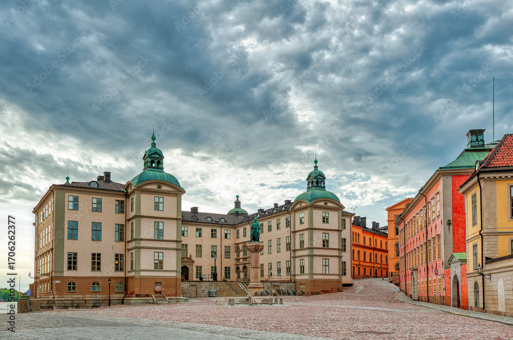 Fototapeta premium Stockholm, the capital of Sweden, encompasses 14 islands and more than 50 bridges in a vast archipelago in the Baltic Sea.