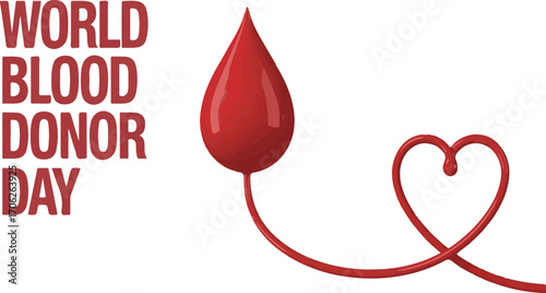Vector art of world blood donor day concept