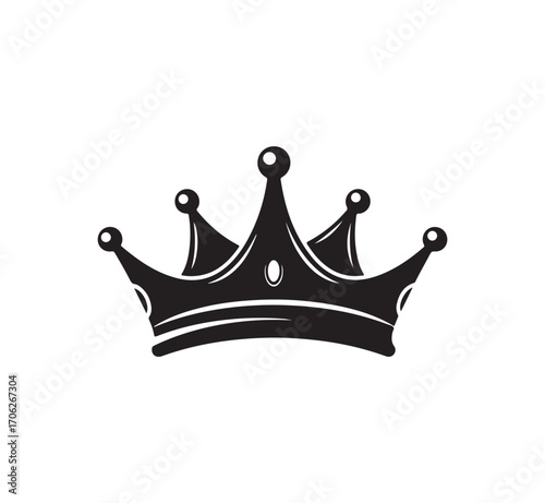 Majestic royal crown symbol emblem elegant symbol of power authority and royalty