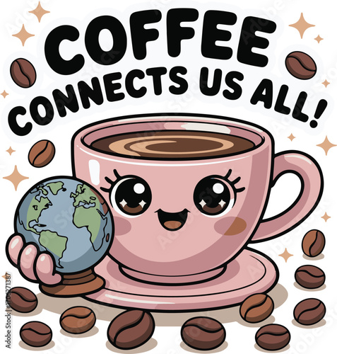 International Coffee Day 1st October banner, post design, Tshirt ,website etc