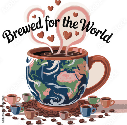 International Coffee Day 1st October banner, post design, Tshirt ,website etc