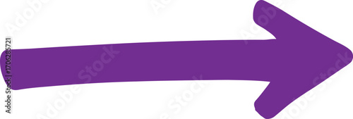 a simple purple arrow pointing right on white background